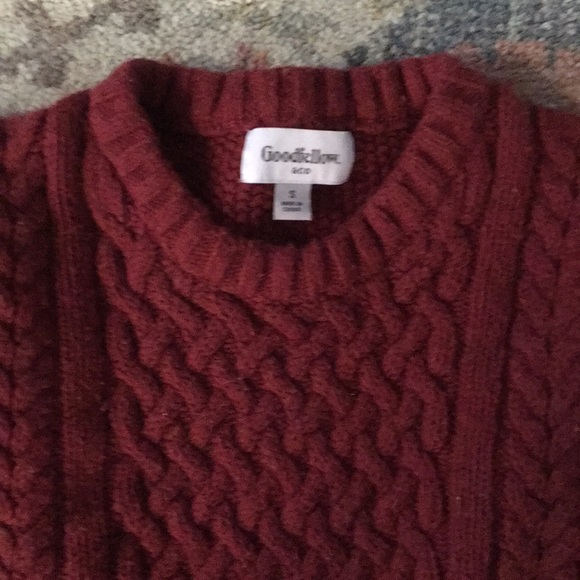 Red Cableknit Sweater - Picture 2 of 2